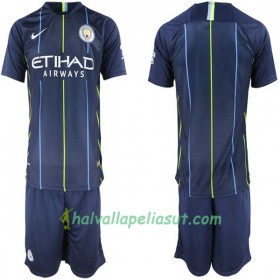 Jalkapallo Pelipaidat Manchester City Lasten Vieraspaita 2018-2019 Lyhythihainen